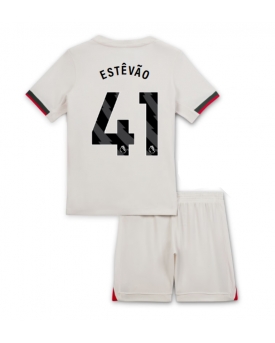 Chelsea Estevao Willian #41 Maglia Gara Trasferta Repliche 2025-26 Bambino Maniche Corte